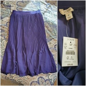 J. Crew Pleated Chiffon Skirt